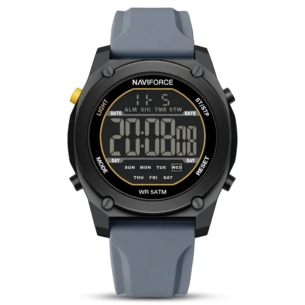 Montre numérique sport NAVIFORCE 7134 à calendrier lumineux