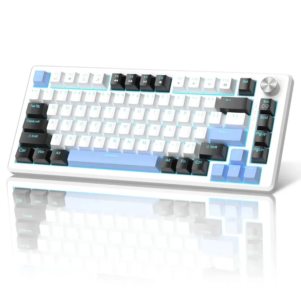 Clavier mécanique compact MageGee 75 % avec molette de commande