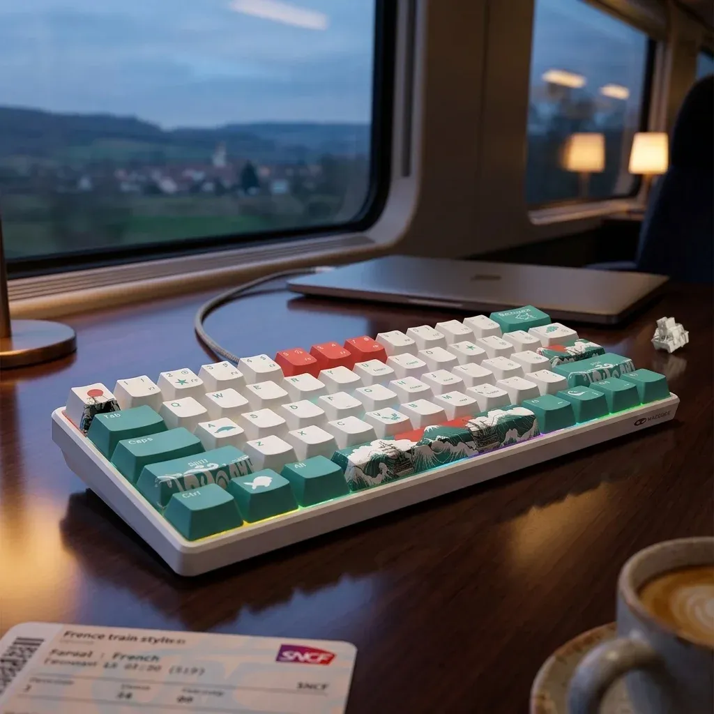 MageGee P1 : clavier mécanique compact 61 touches hot-swap RVB